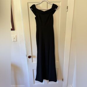 Lulu's Classic Black Maxi Dress